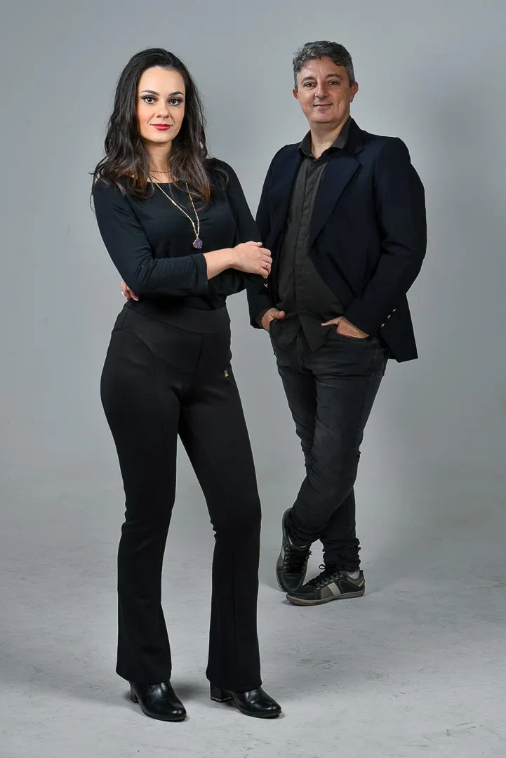 Debora Iáchinski e Luciano Biaggi, profissionais responsáveis pelo atendimento